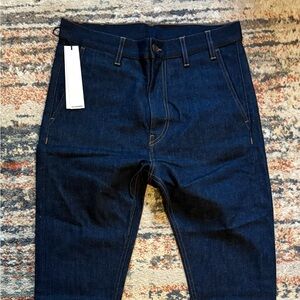 Jil Sander Dark Denim Drop Dropped Crotch Jeans NWT